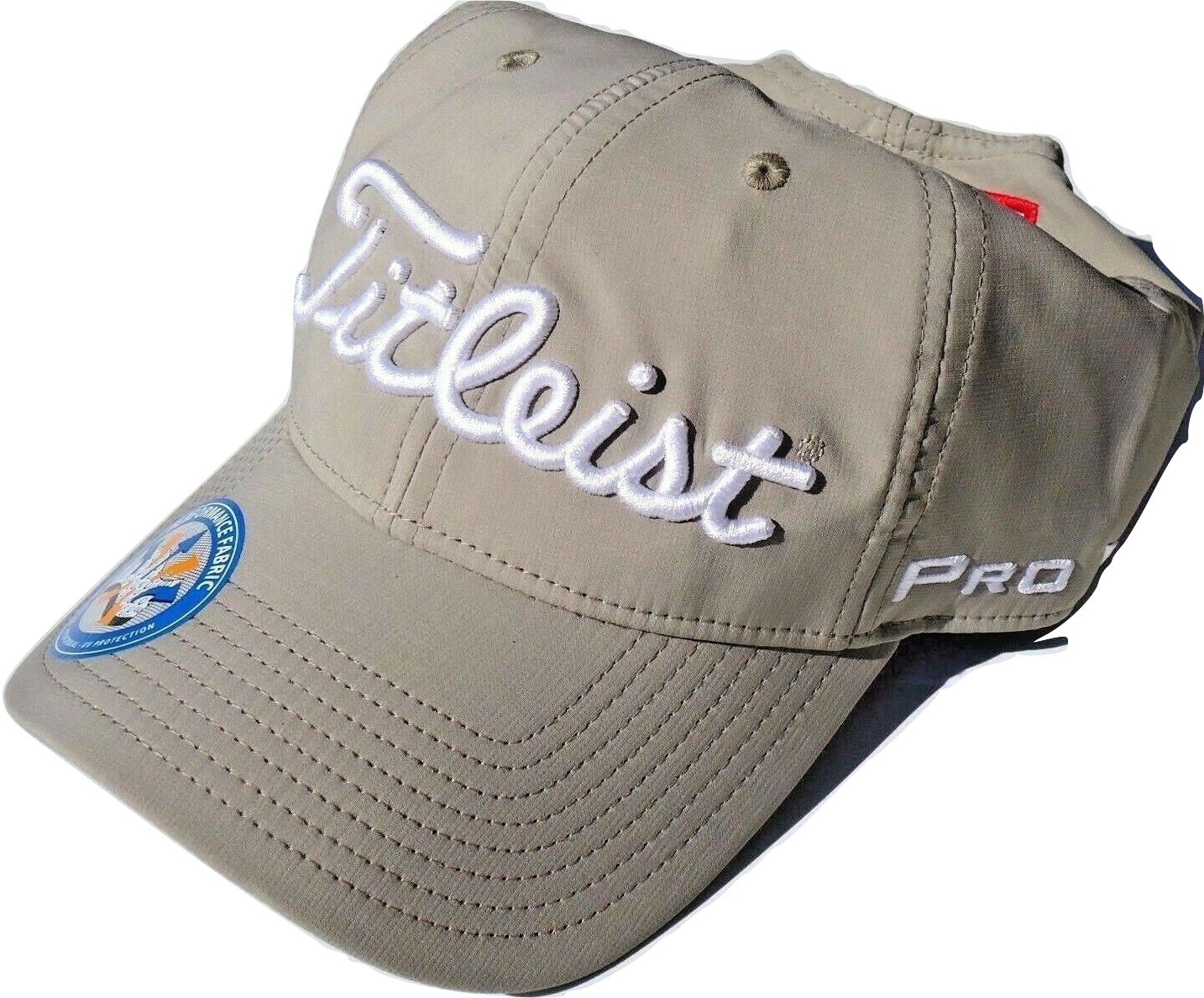 khaki titleist hat