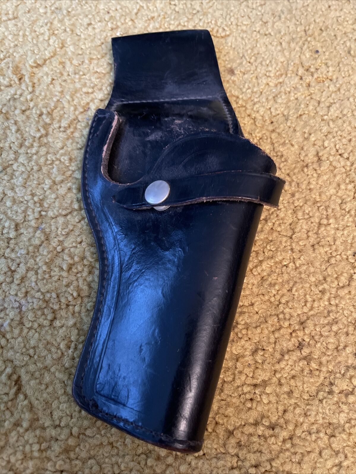 Vintage Jay-Pee Leather Black Gun Belt Holster Measures 11.5 - Holsters ...