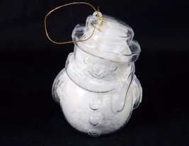 Holiday Ornament w/White Confetti Bath Soap, Snowman Shaped ~ Floral Scented - $4.85