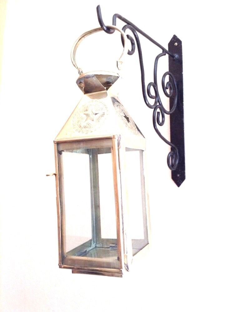Moroccan Lantern Wrought Iron Wall Hooks Hanger Lights Hook bracket