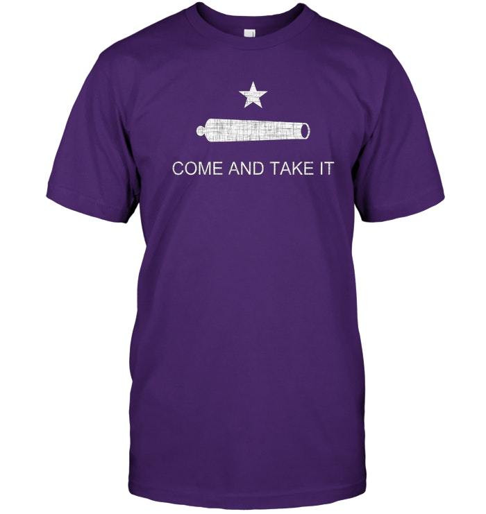 Historic Texas Come and Take it Flag T Shirt distressed - T-Shirts