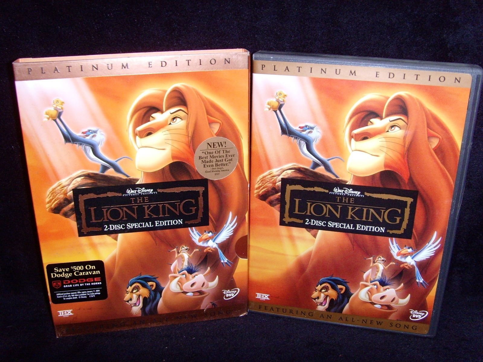 Disney • The Lion King (DVD, 2003, 2Disc Set, Platinum Edition) Mint