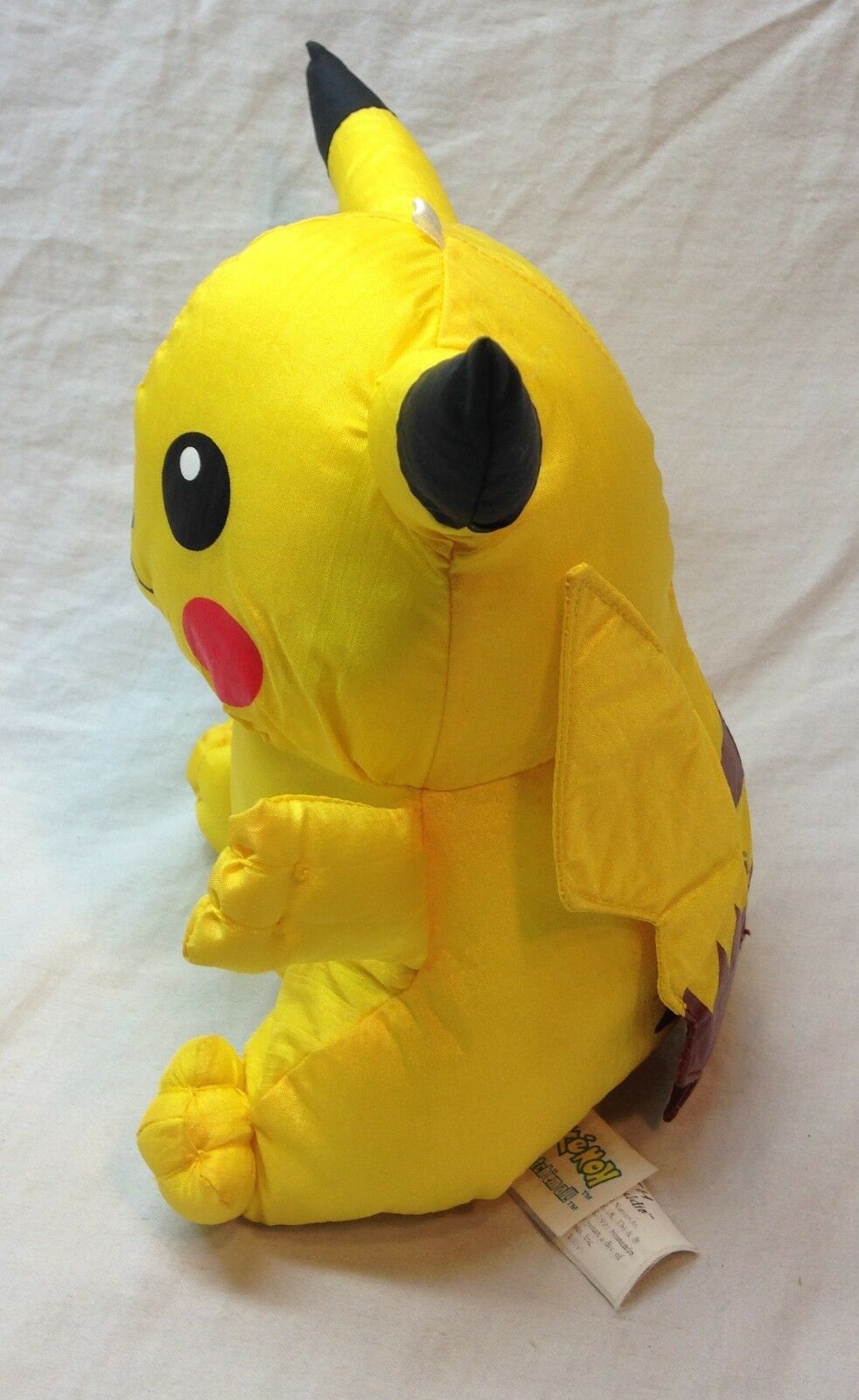 1999 Nintendo Pokemon BATH SPONGE BUDDIE PIKACHU Plush STUFFED ANIMAL ...