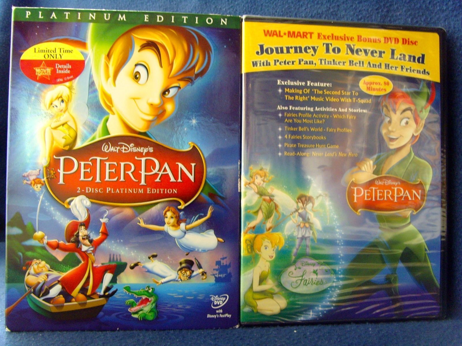 Disney Peter Pan + WalMart Exclusive DVD! and 50 similar items