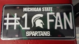 NCAA Michigan State Spartans Metal #1 Fan License Plate - $12.49