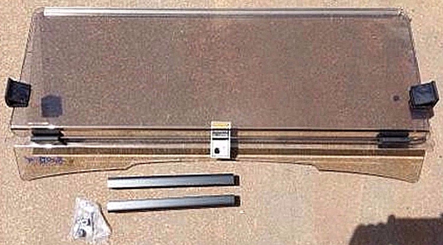 EzGo TXT Medalis Tinted Windshield Tinted Flip Down w/ Mounting