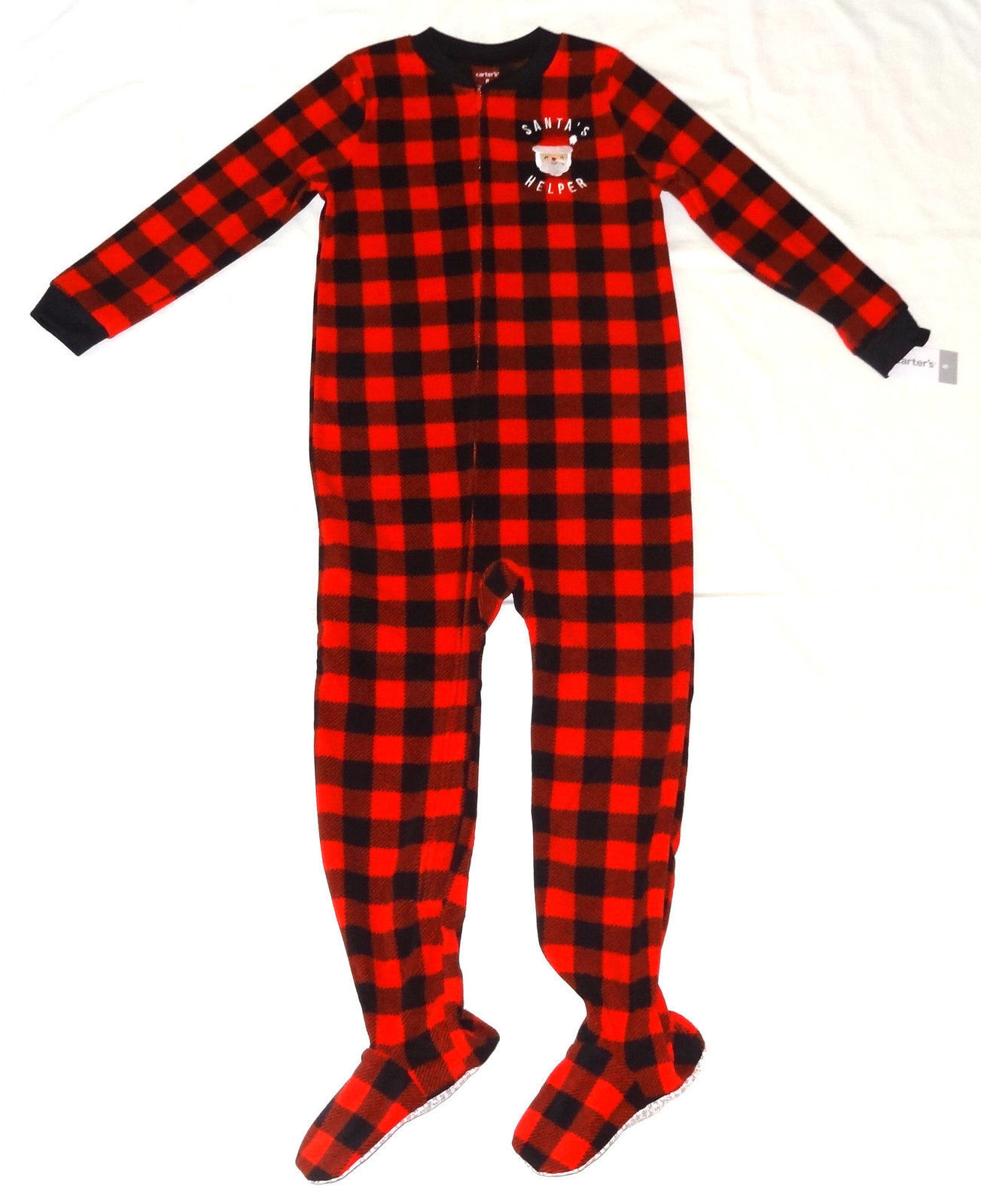 Carters Fleece Footed pajama Blanket Sleeper 8 10 12 14 Lumberjack ...