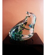 Vintage wedgwood Paperweight - Crystal modernist frog - Gardener gift - ... - $65.00