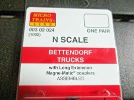 Micro-Trains Stock # 00302024 (1002) Bettendorf Trucks Long Extension N-Scale image 2