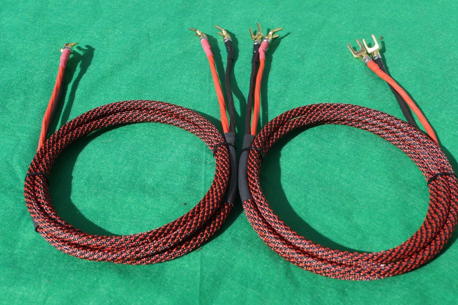 20 Ft. Samurai 14 Guage REAN Gold RCA to Banana Plugs Wire Speaker Pair Cable