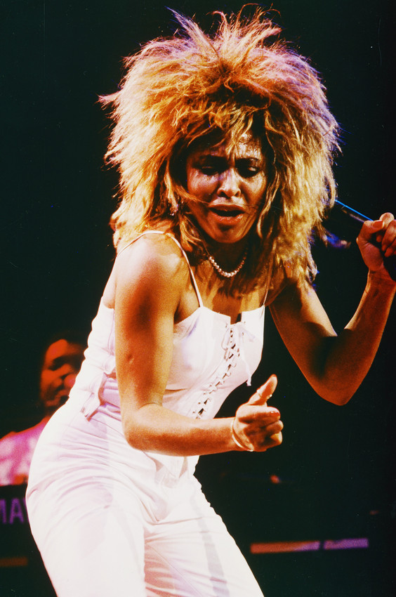 Tina Turner Great Pose in Concert White Outfit and Big Hair! 24x18 ...