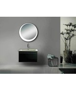 Round LED Vanity Mirror With Light Touch Sensor Wall Makeup Bathroom Mir... - £163.06 GBP