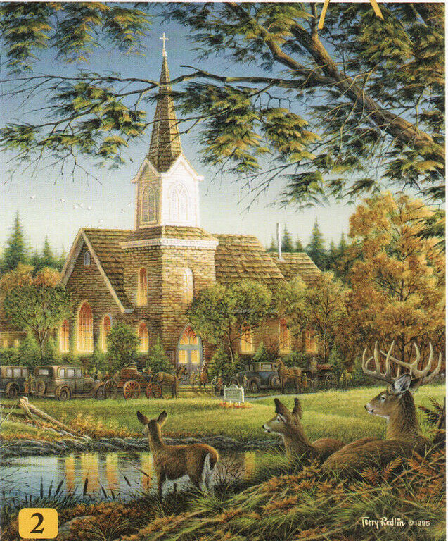 Our Friends Dog Cat Farm Life Terry Redlin 100 pc Bagged Boxless Jigsaw Puzzle