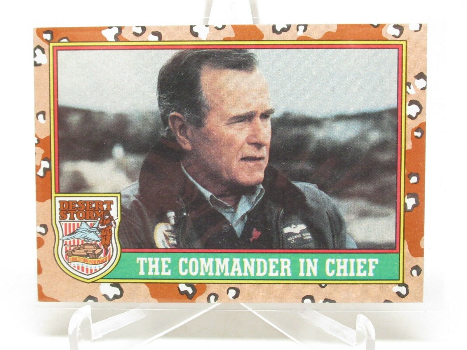 1991 Topps Desert Storm 1 The Commander in Chief Bush Trading