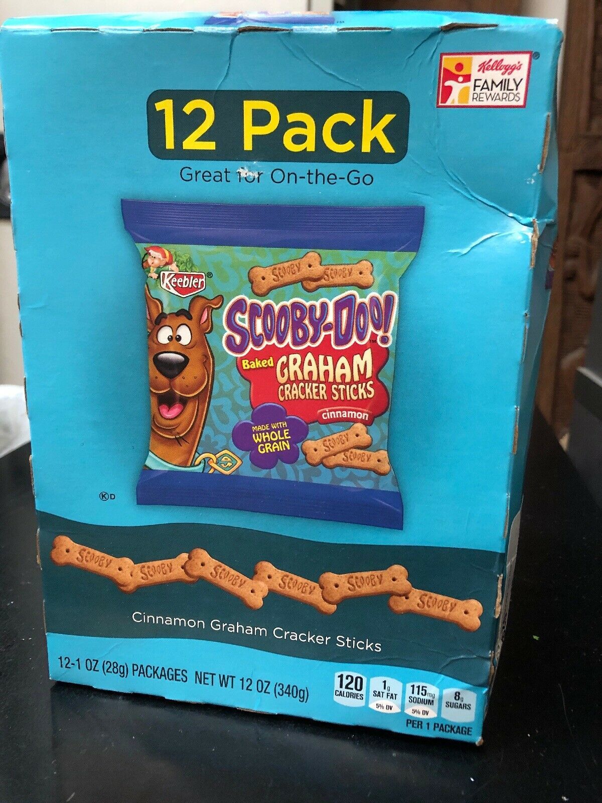 Keebler ScoobyDoo On the Go Cinnamon Graham Cracker Sticks 6/2019