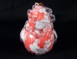 Snowman Shaped Bath Soap Ornament w/Pink & Red Confetti, Floral Scent, Style #2 - $4.85