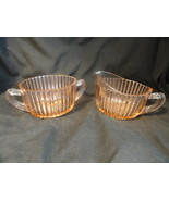 Pink Queen Mary Depression Glass Sugar Creamer by Hocking Glass 1936-49 - $15.99