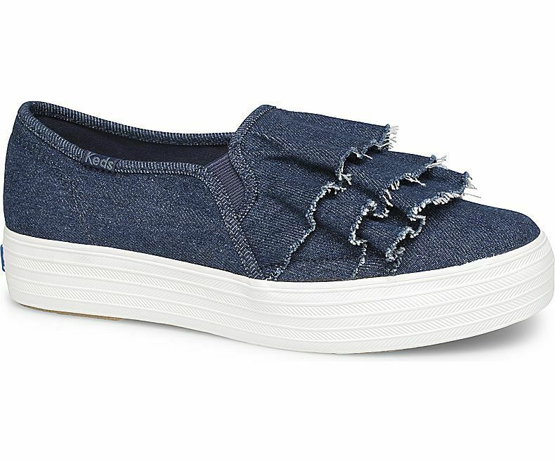 slip on denim sneakers