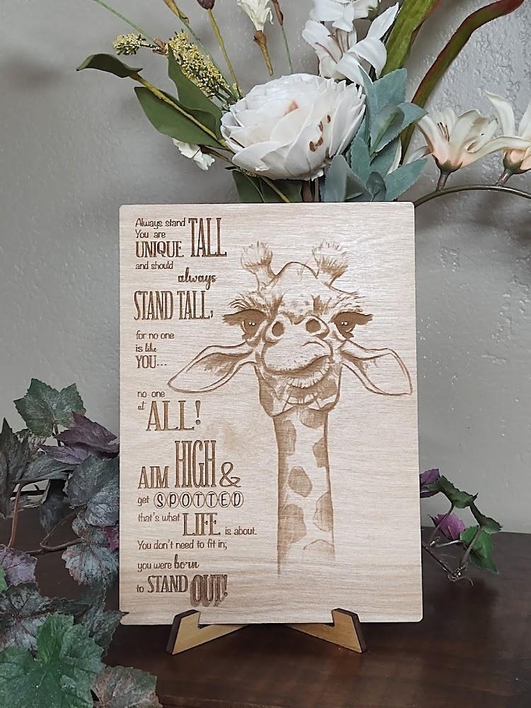 Primary image for Stand Tall Giraffe Greeting Card