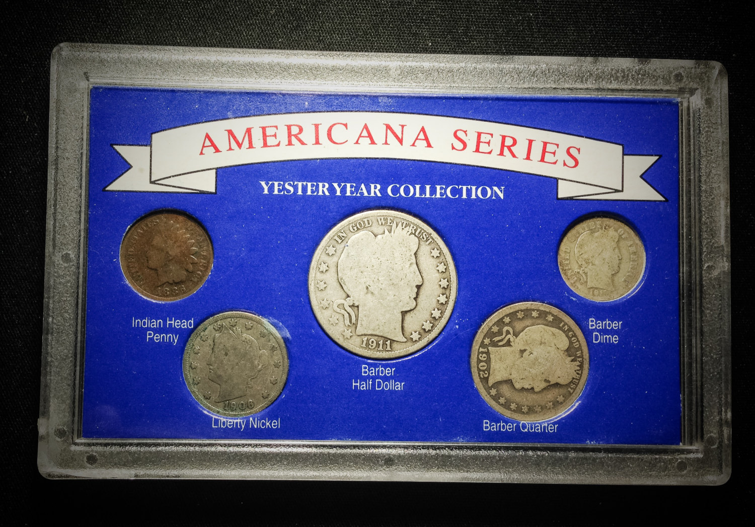 Americana Series Barber Coin Set Yesteryear Collection 90 Silver