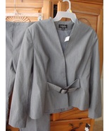 2 Piece Women&#39;s Grey Pants Suit Size 12 by Designer Isabella - $49.99