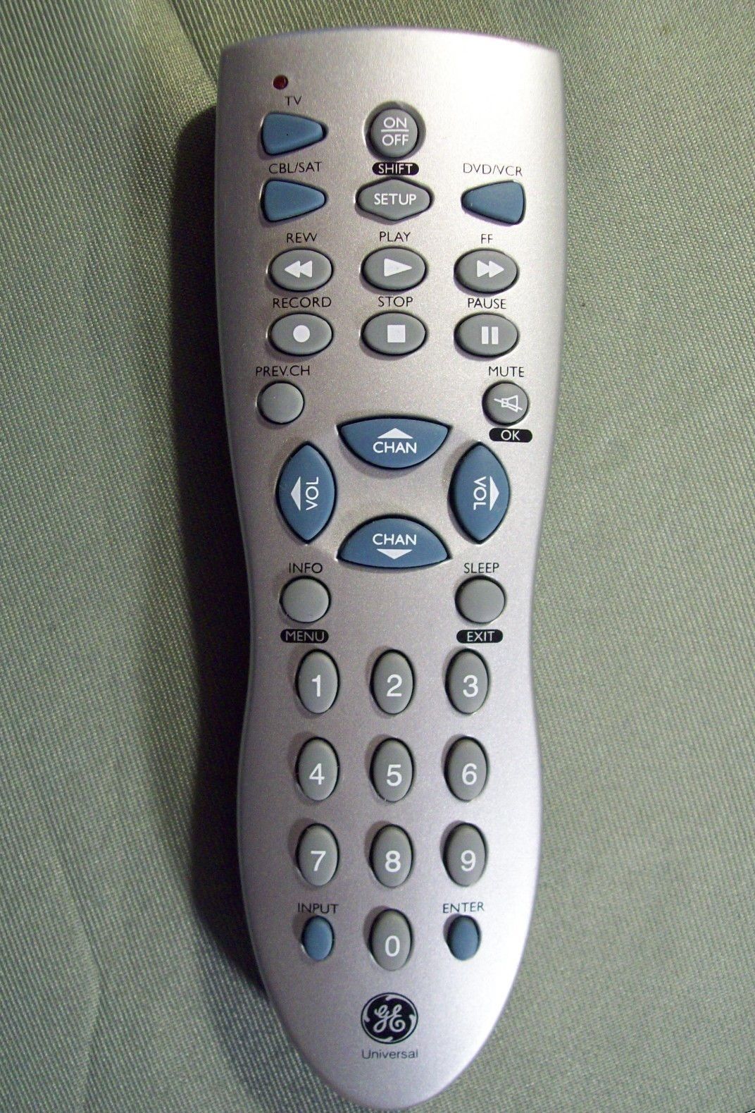 GE Universal Programmable Remote Control Silver RC24912C Remote Controls