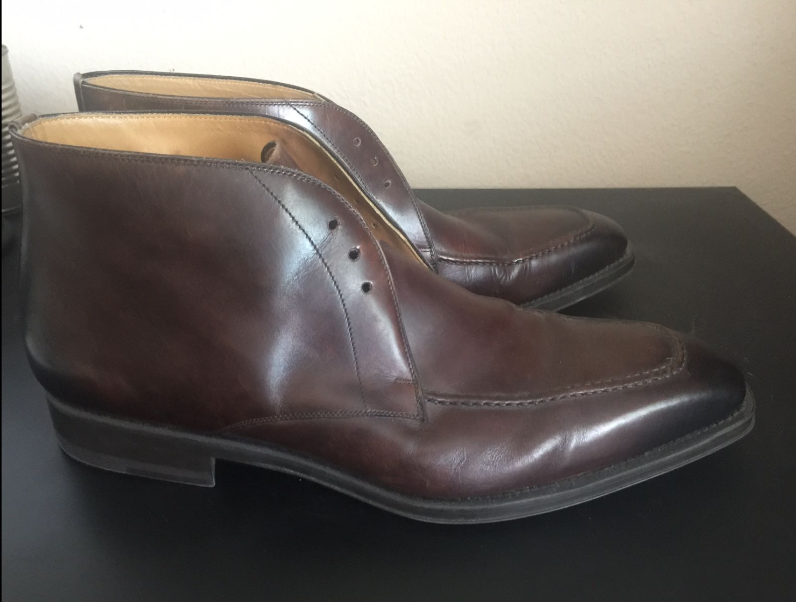 NEW MENS MAGNANNI BROWN LEATHER OXFORD DRESS SHOES MADE IN SPAIN SIZE ...