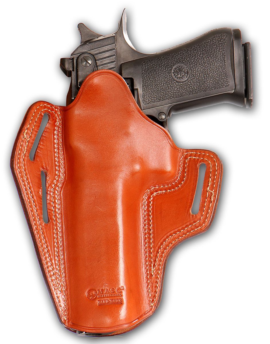 Leather OWB Pancake Holster for Desert Eagle All Calibres with 6