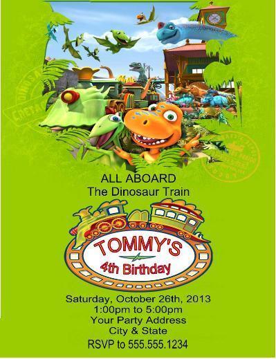 Dinosaur Train Personalized Birthday Invitations 1