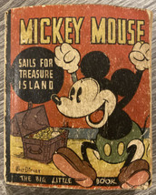 Mickey Mouse Sails For Treasure Island 1935 Walt Disney The Big Little Book - $51.43