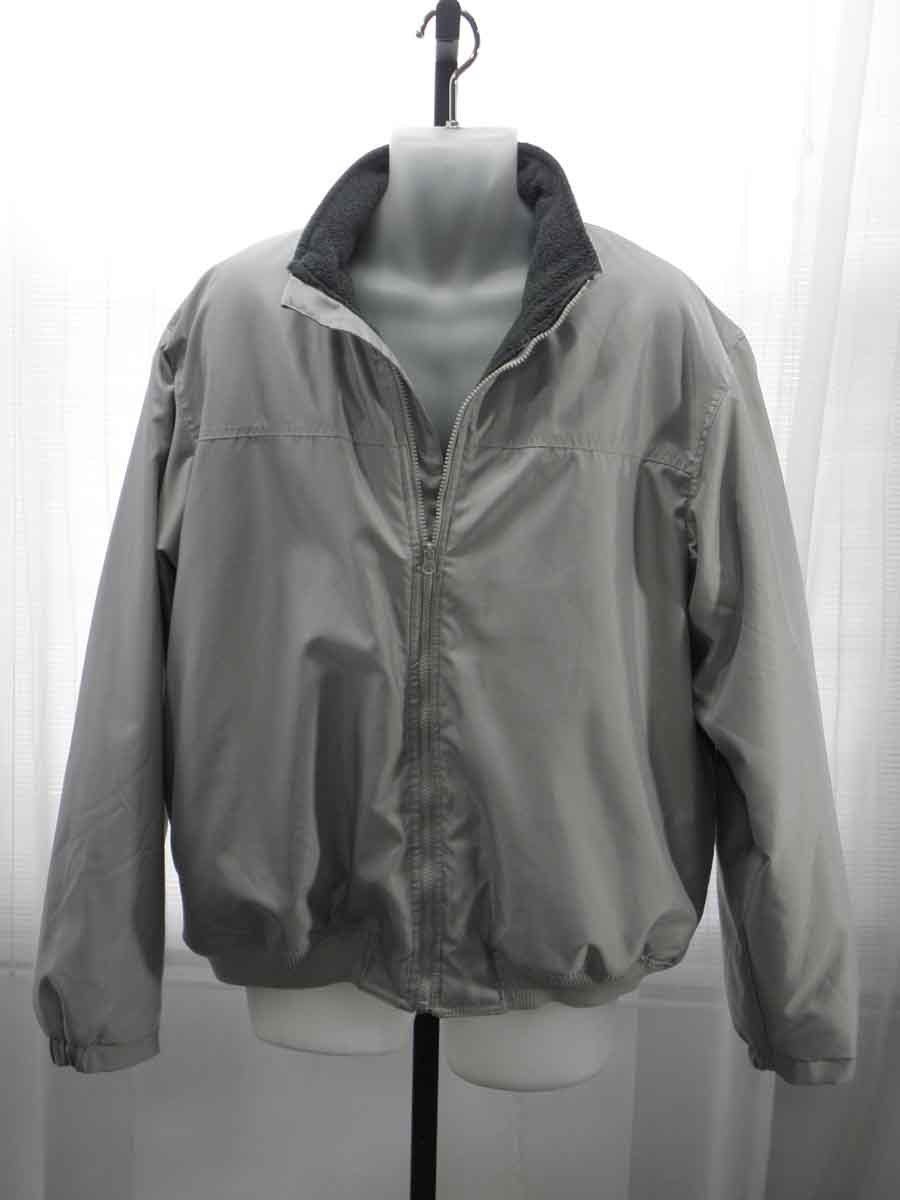 CHAPS Fleece Lined Solid Grey 100% Polyester Jacket Sz:Big /Tall 2XXL ...