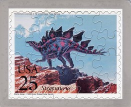 USPS POSTCARD - Dinosaurs Commemorative Puzzle series - STEGOSAURUS - $10.00