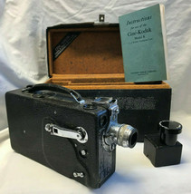 Vtg Cine Kodak Model K 16mm Film Camera w/ Color Filter & Original Case - $79.95