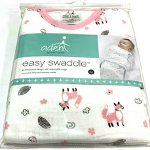Aden and Anais Easy Swaddle Muslin Swaddle Blanket Large 3-6 Months Pink Fox - $15.52