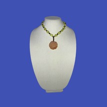 Yellow Turquoise Rose Agate Necklace - $74.25