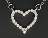 1 ct white heart diamond halo pendant necklace thumb155 crop
