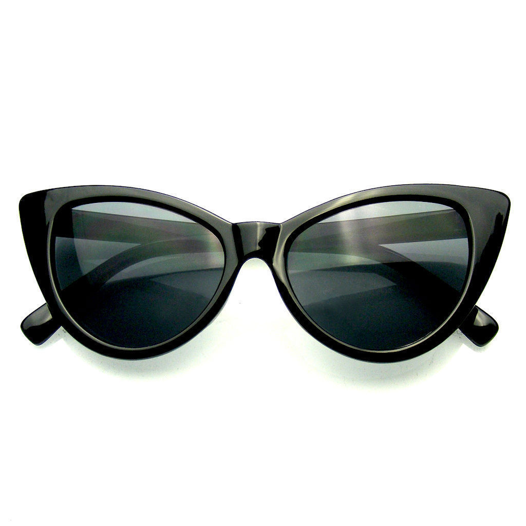Super Cateye Fashion Hot Tip Vintage Pointed Cat Eye Sunglasses
