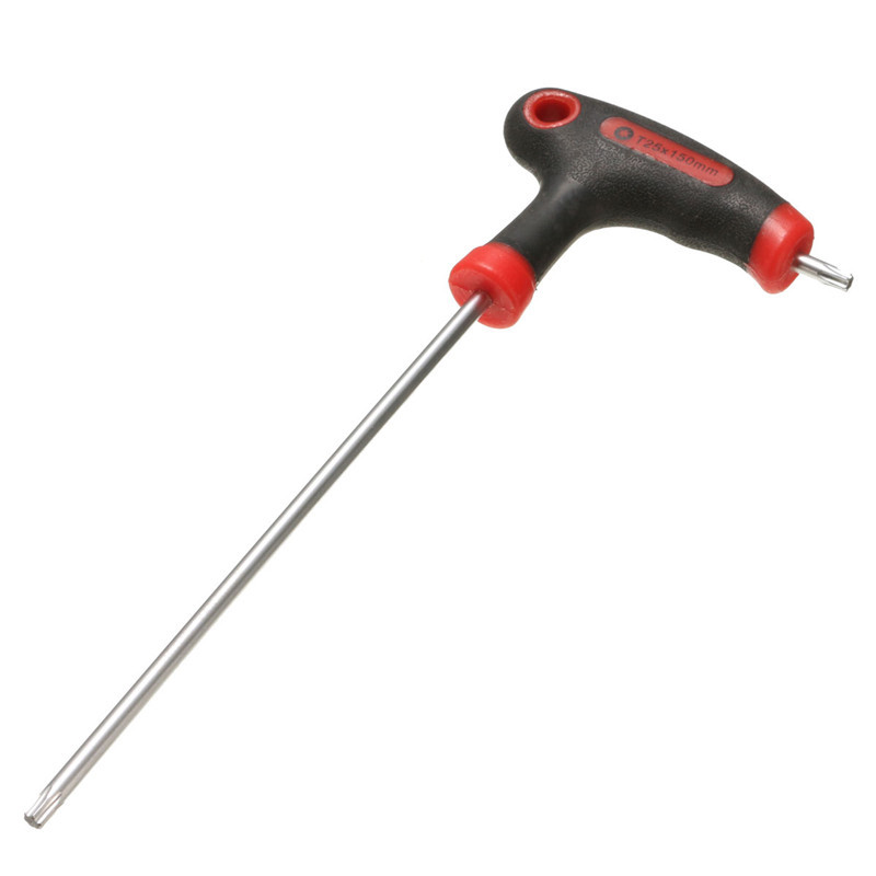 T25 90x215mm T-Handle Grip Torx & Hex Allen Key Screwdriver Driver Tool ...