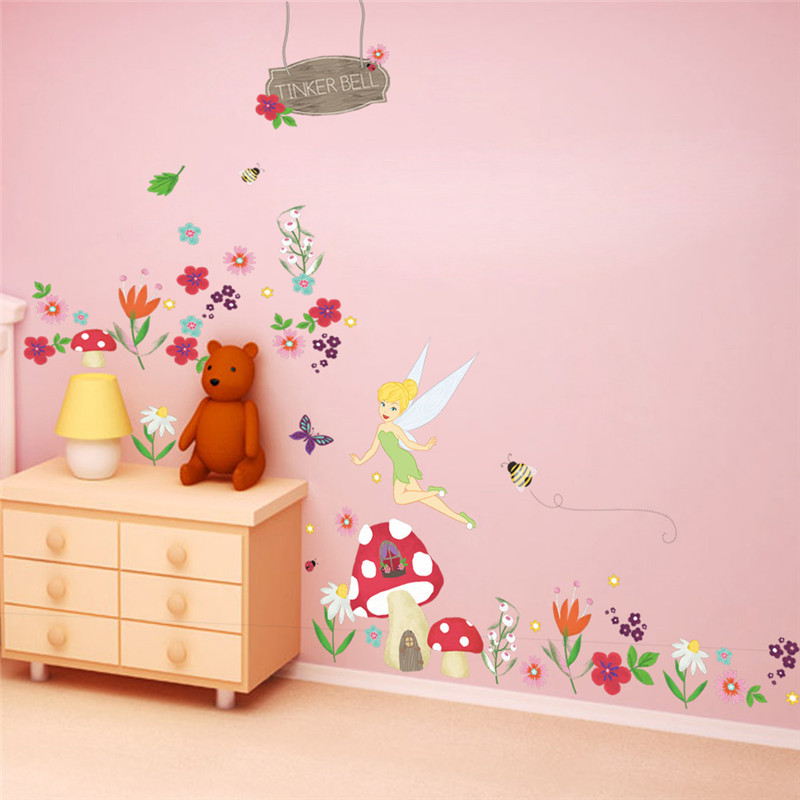 girls gift poster wall sticker for kids room removable ...