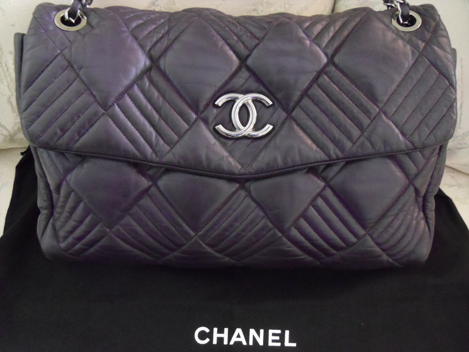 chanel in and out maxi flap bag