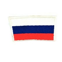 Flag of Russia National Country Patch Badge Small 1.2" x 1.8" Iron On Embroid... - $15.85
