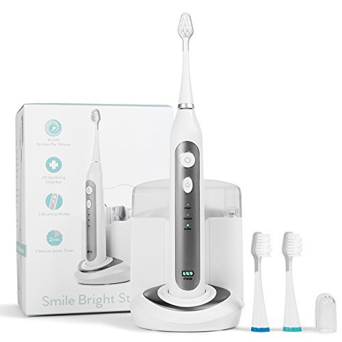 Smile Bright Store Elite Electronic Sonic Toothbrush With Uv Sanitizing