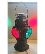 ADLAKE NON-SWEATING 4-WAY SIGNAL LAMP CHICAGO RAILROAD LANTERN - $509.58