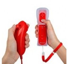 Remote(built-in Motionplus)+nunchuck Controller for Nintendo Wii+silicone Skin+  - $22.00