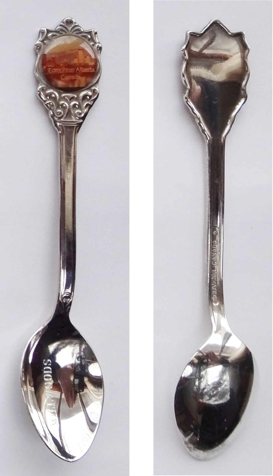 Collector Souvenir Spoon Canada Alberta Edmonton Millwoods Decorative