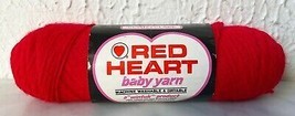Vintage Red Heart Orlon Acrylic Wintuk Baby Yarn - 1 Skein Color Red #905 - $7.55