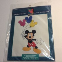 Mickey with Balloons Cross Stitch Kit #36001 Mickey Unlimited 10-1/4&quot; x 7&quot; - $13.98