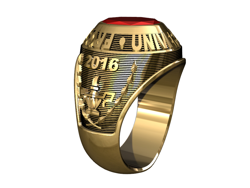 TRADITIONAL COLLEGE RING10KT GOLD Fine Rings
