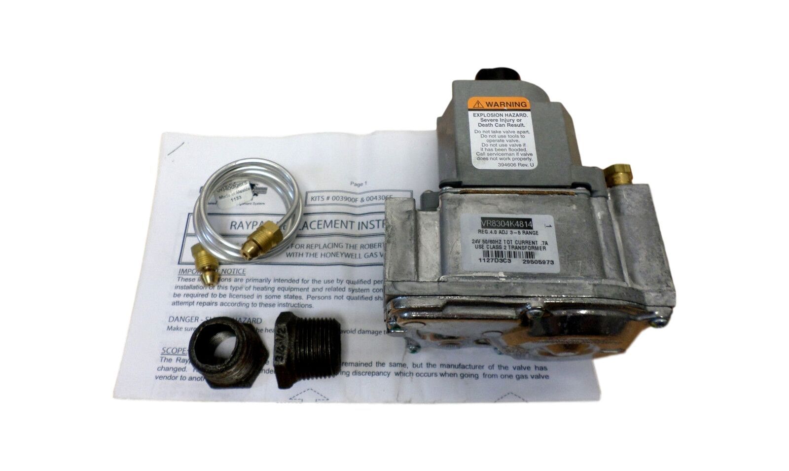 Raypak 011590F Combination Gas Valve Pool Spa Heater Kit Gas Valve IID