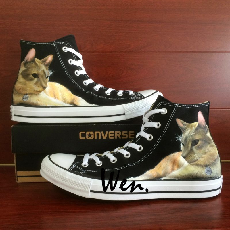Pet Cat Original Design Sneaker Men Women's Converse All Star Hand